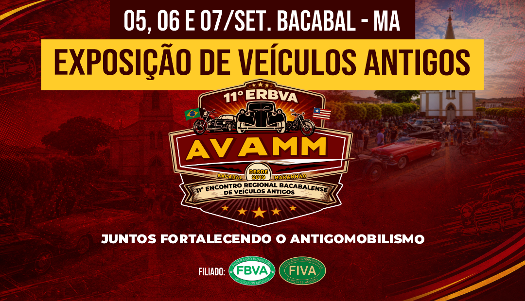 Bacabal se prepara para o 11º Encontro Regional de Veículos Antigos em setembro
