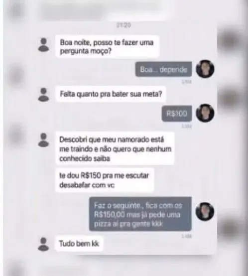 Motorista de aplicativo troca R$ 150 por pizza para ouvir desabafo de passageira sobre traição: ‘Estava morrendo de fome’