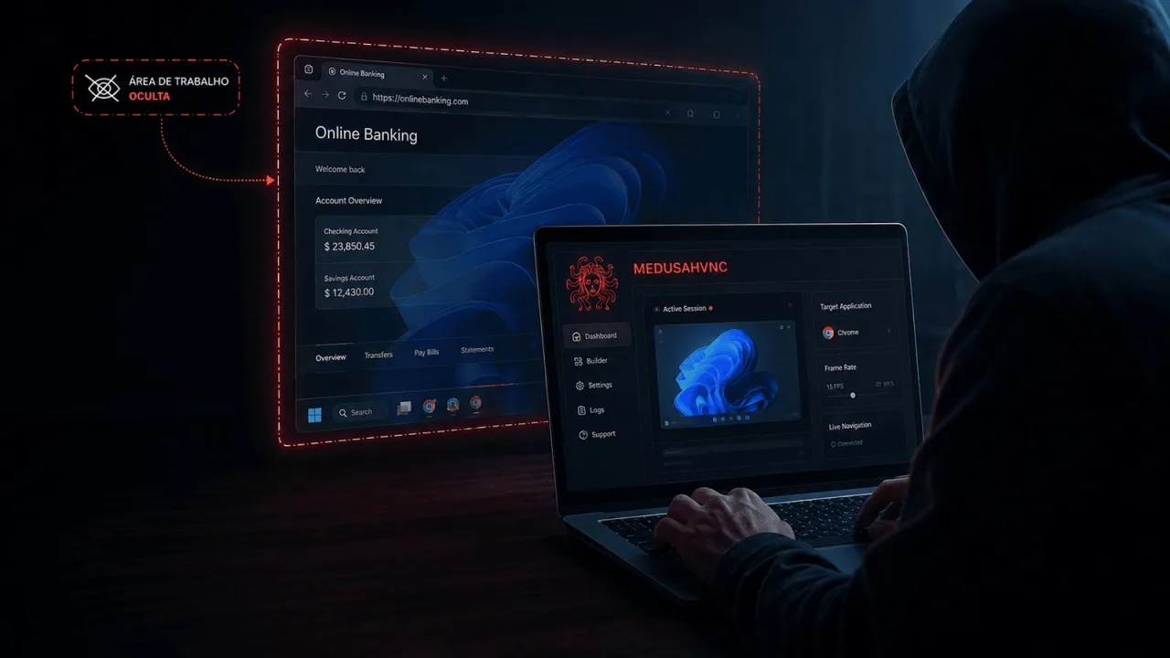 Novo malware 'invisível' cria área de trabalho oculta para assumir controle do PC