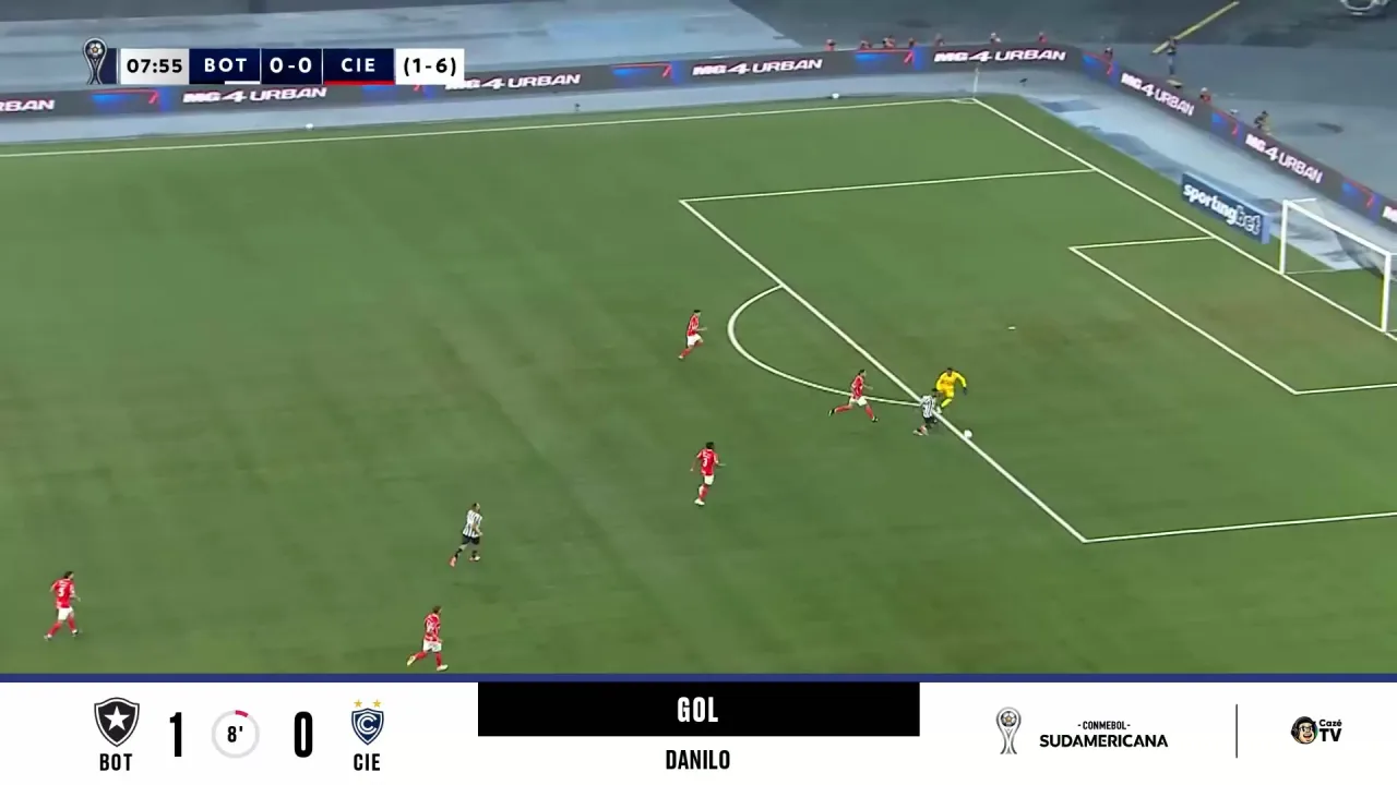Titular pela primeira vez, atacante Danilo faz o único gol em eliminação do Botafogo da Sul-Americana