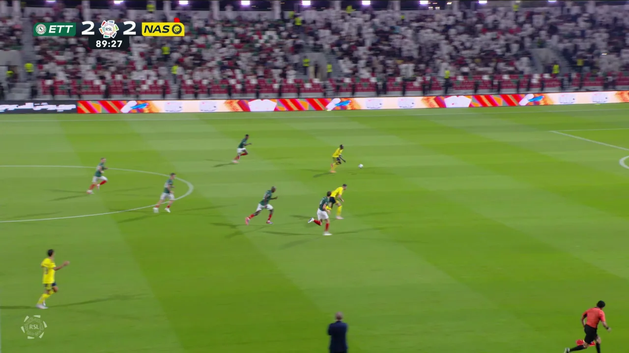 Mané fica livre e completa incrível virada do Al-Nassr com um jogador a menos pelo Saudita