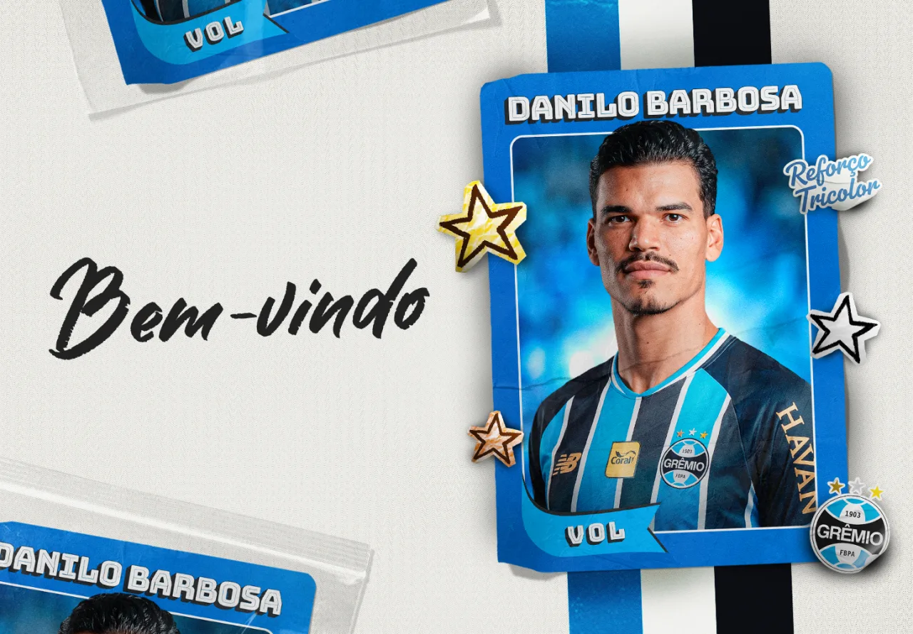 Grêmio anuncia a contratação de volante campeão por Palmeiras e Botafogo