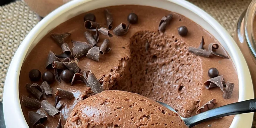 Receita de Mousse de Chocolate com Café e Licor