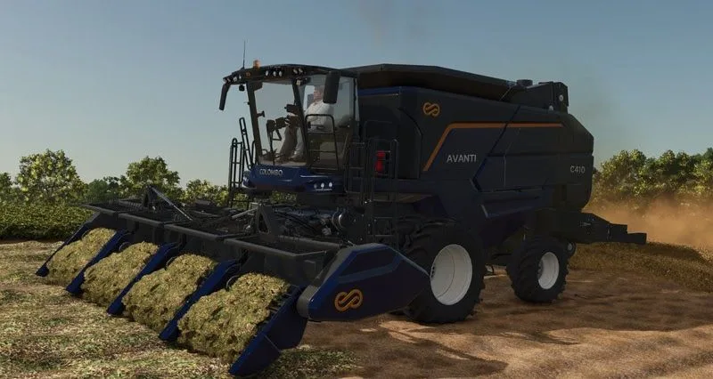 Colheita de amendoim ganha o mundo dos videogames com máquinas brasileiras da Colombo no Farming Simulator 25