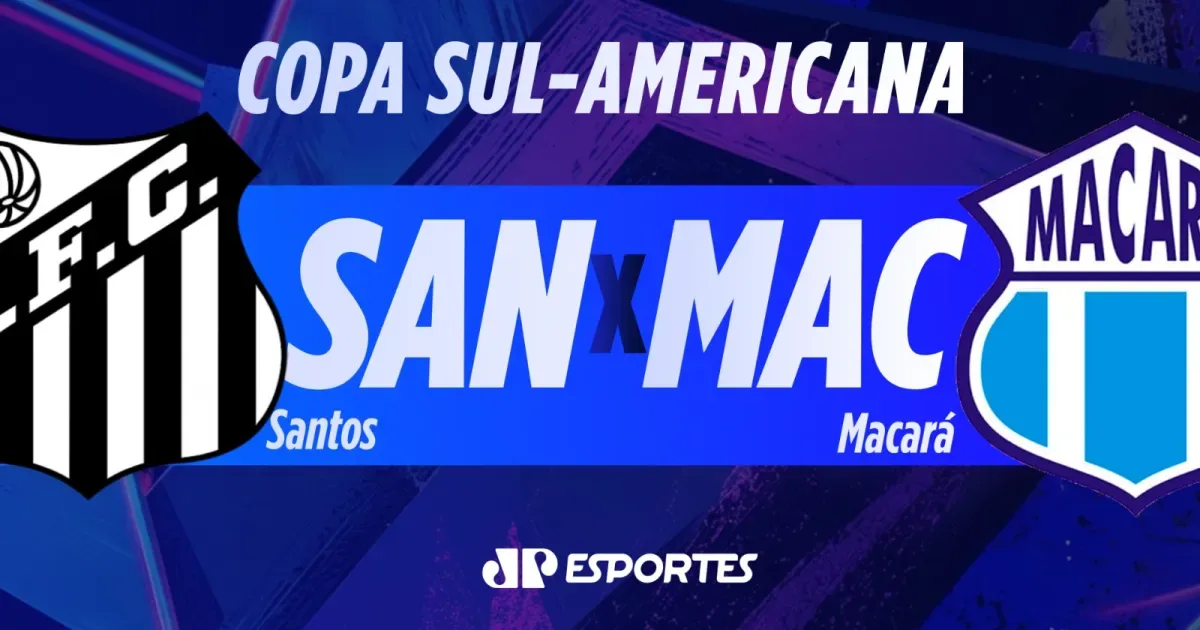 Santos x Macará: acompanhe ao vivo a transmissão da Jovem Pan