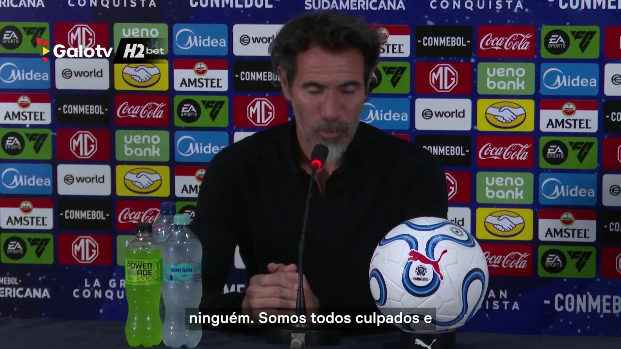 Domínguez elogia perseverança, mas faz ressalva em classificação do Galo
