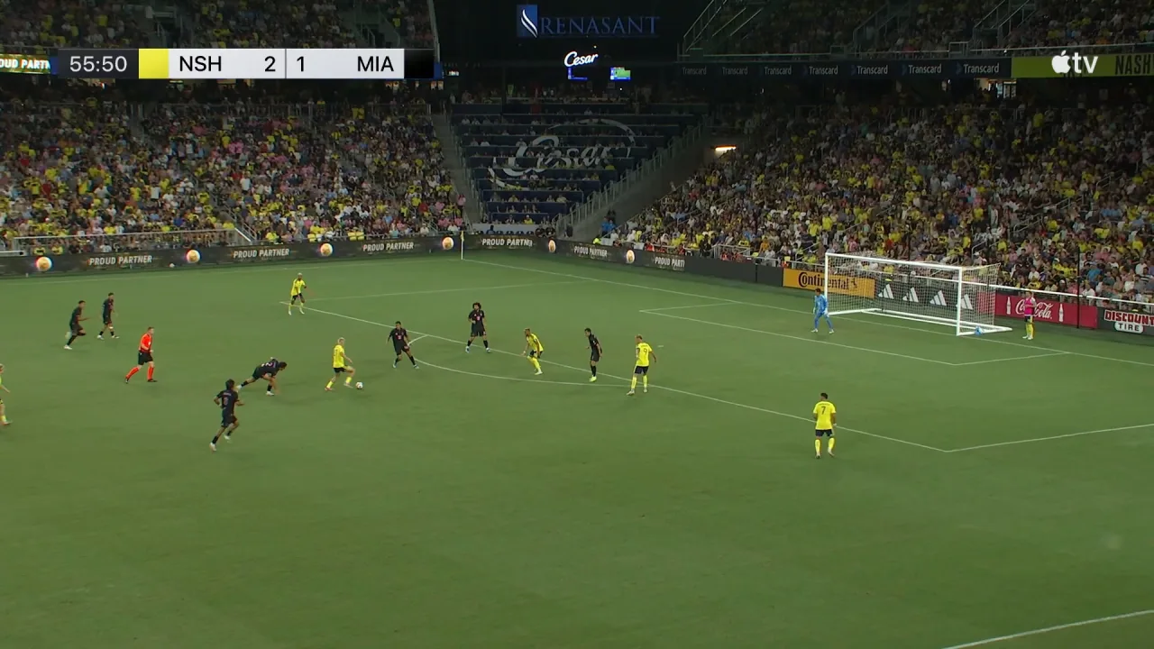 Confira o belo gol de calcanhar de Surridge, do Nashville, contra o Inter Miami