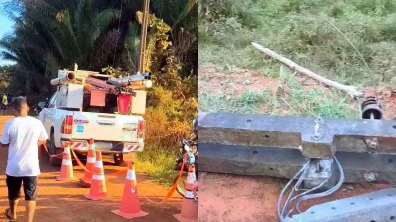 Homem morre eletrocutado após carro derrubar fios durante acidente em Bacabal, no MA