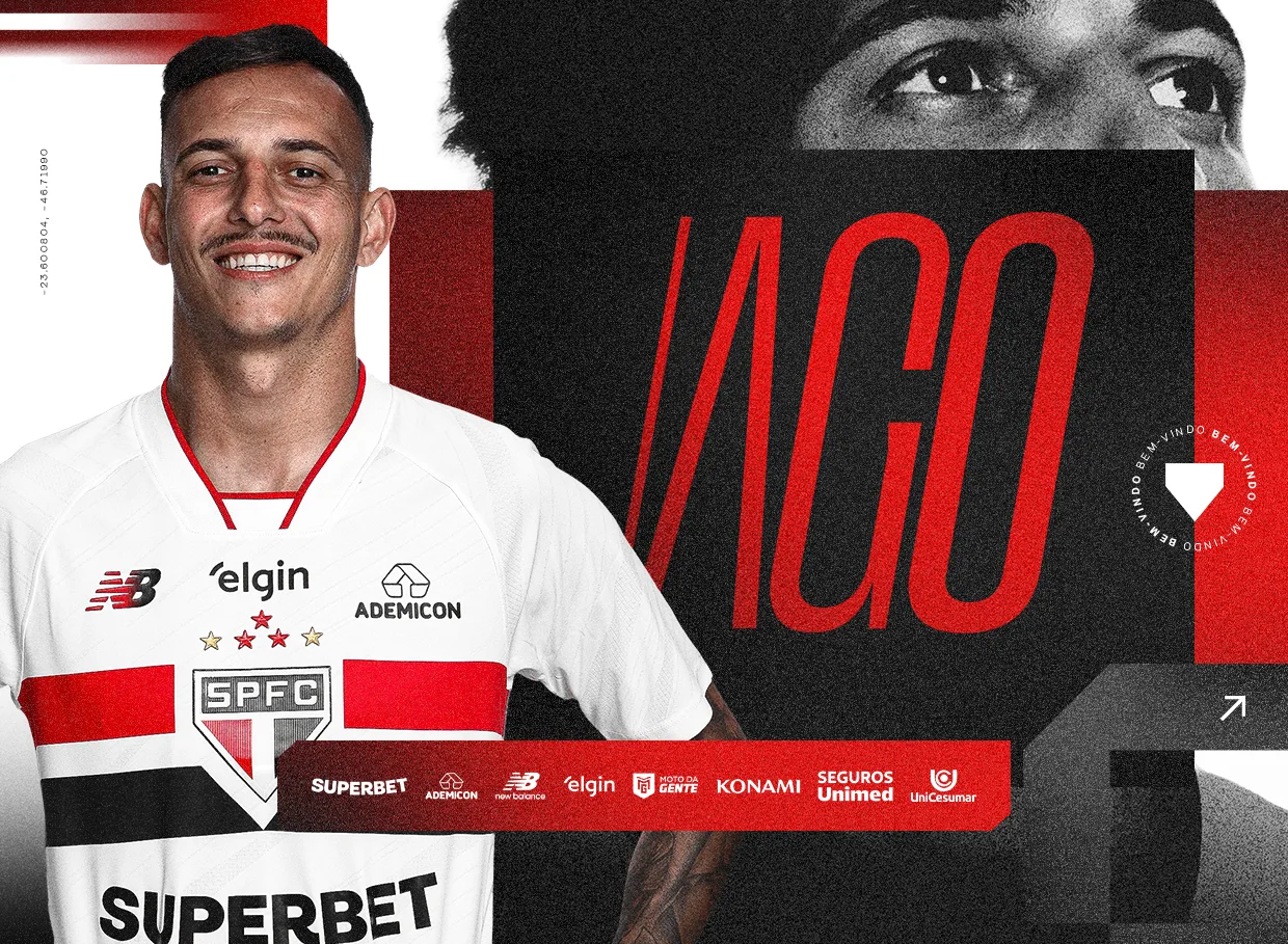 São Paulo oficializa contratação do lateral esquerdo Iago; veja detalhes