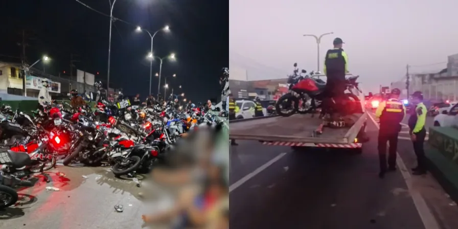 108 motos são apreendidas na operação Rolezinho no Elevado da Cohab; veículos roubados e clonados são identificados