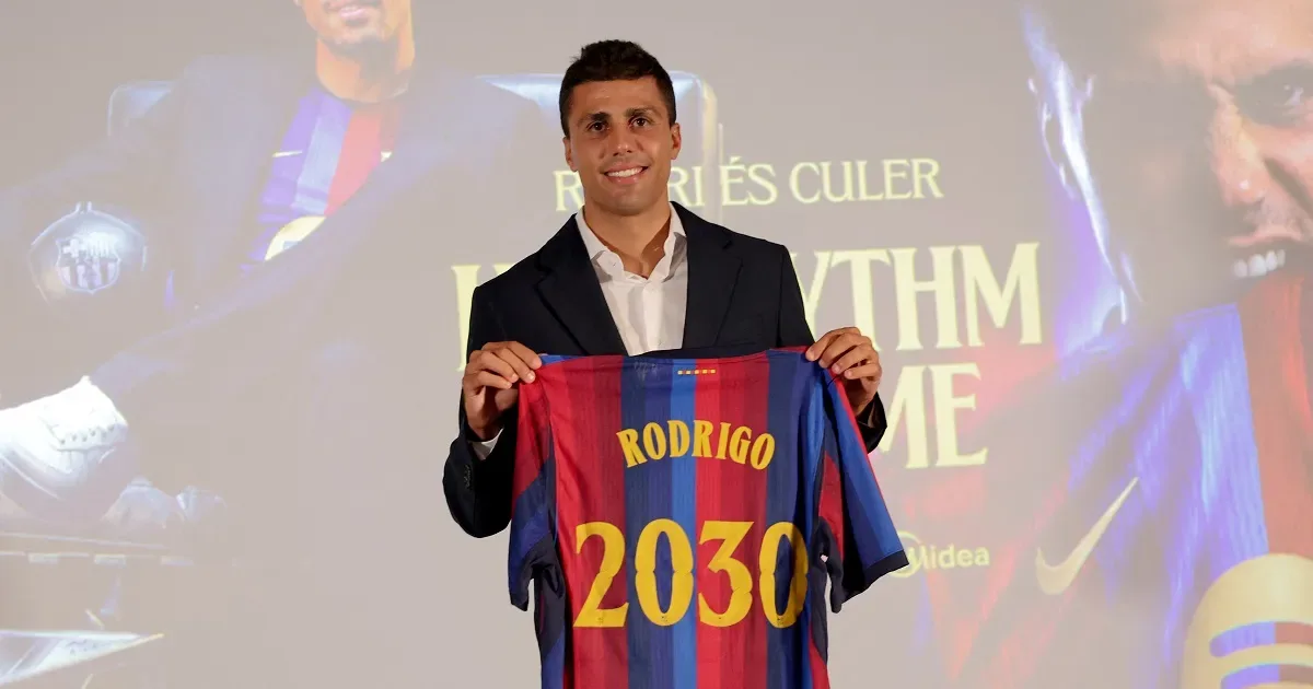 Barcelona anuncia contratação de Rodri, melhor jogador da Copa