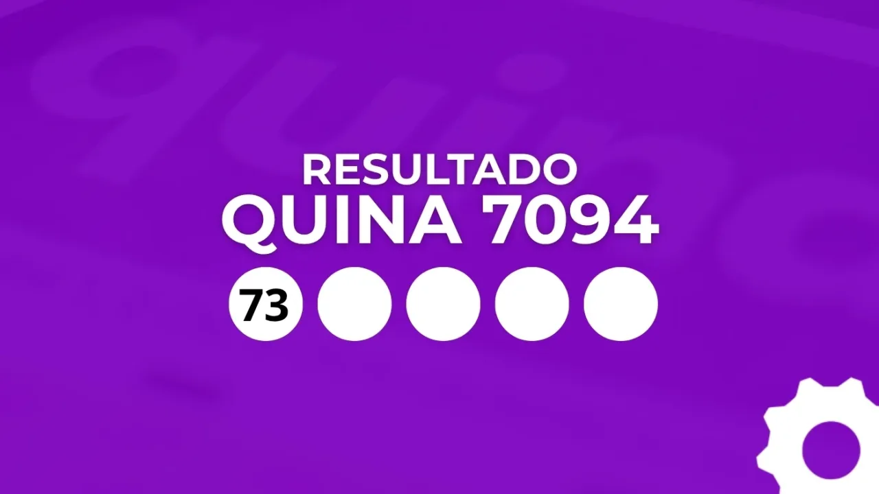 Resultado da Quina 7094 de R$ 7,2 milhões: veja os números do sorteio