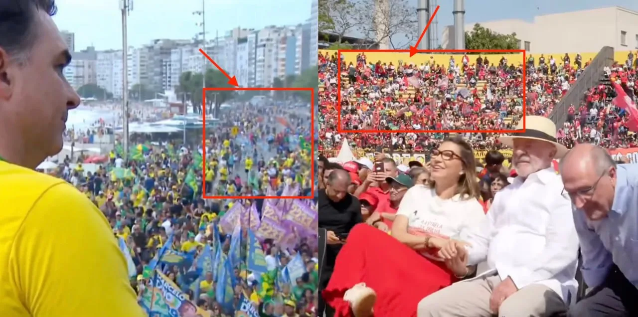 Lula e Flávio têm públicos moderados em comícios de largada