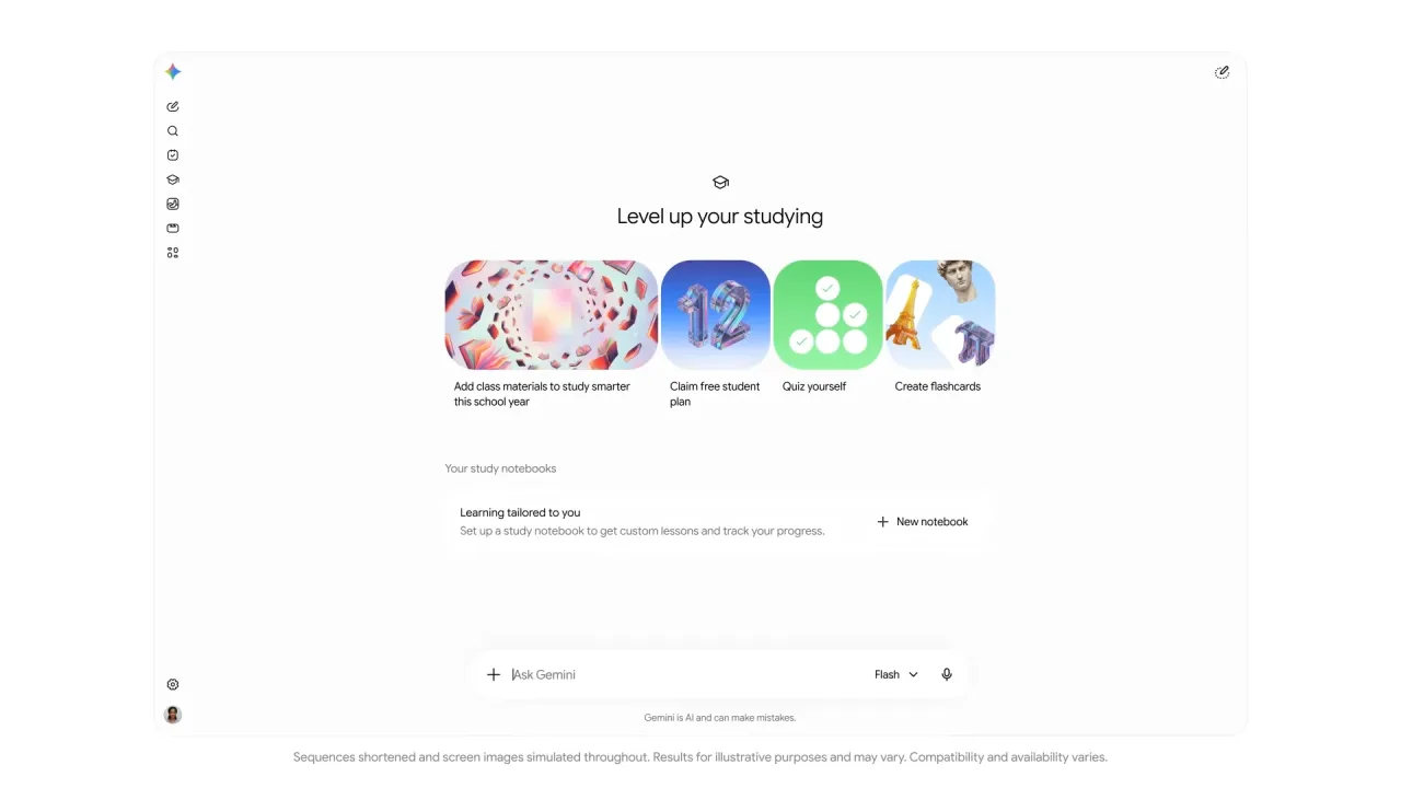 Novo hub de estudos do Gemini ajuda estudantes em provas e concursos, veja como