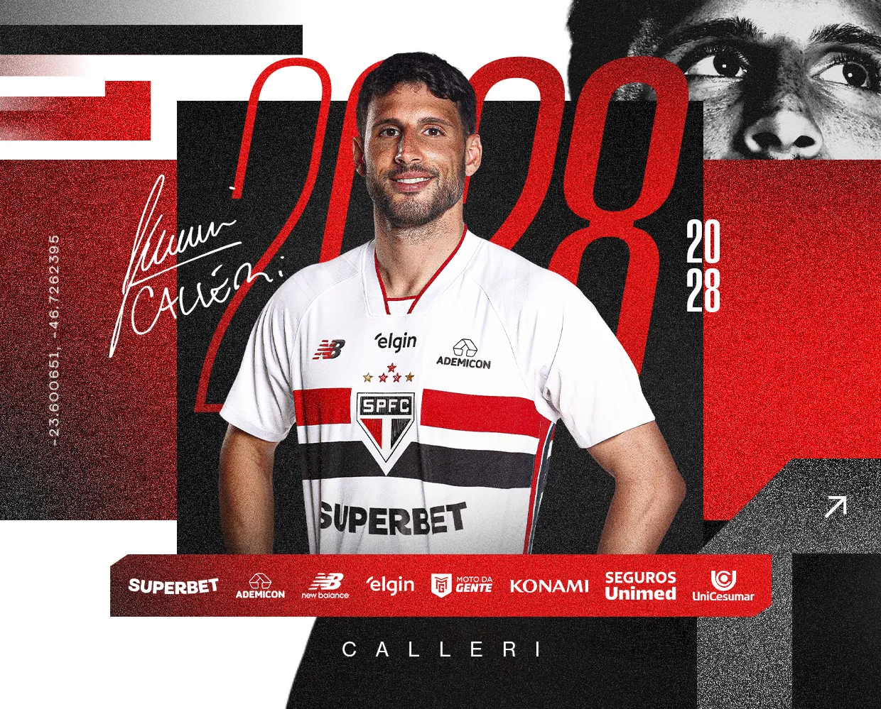 São Paulo anuncia renovação de Calleri até 2028; veja detalhes