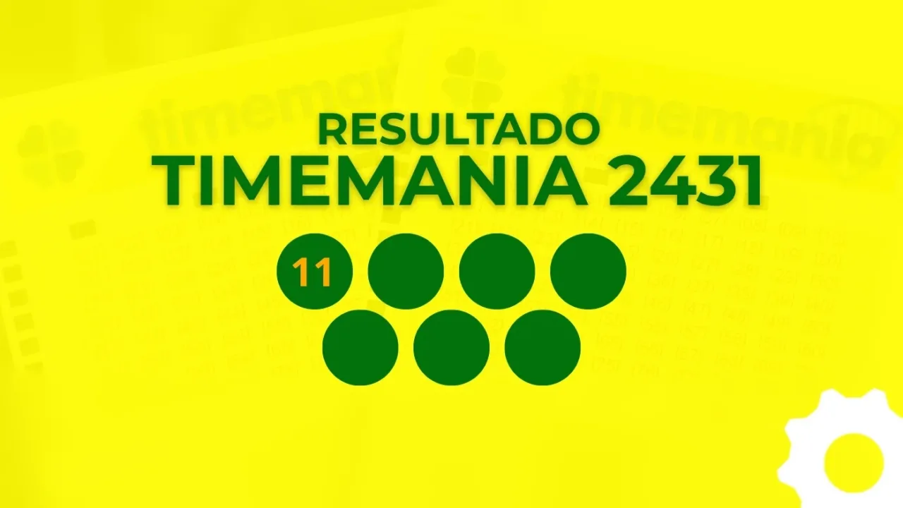Resultado da Timemania 2431 de R$ 9,3 milhões: veja os números sorteados