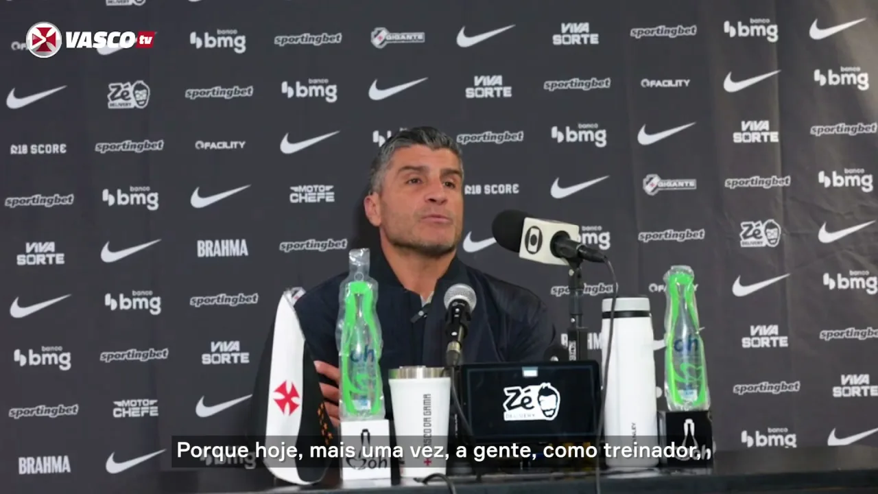 Pedro Emanuel lamenta revés em casa do Vasco após sequência invicta