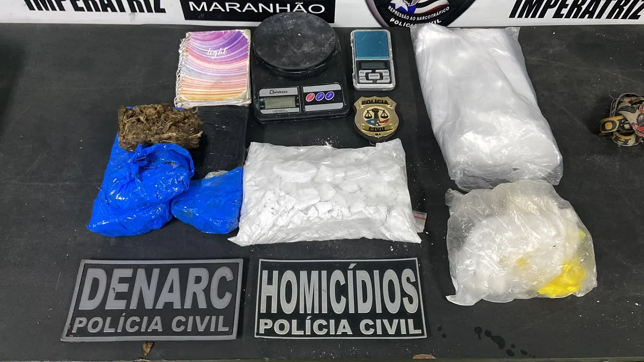 Mãe e filho são presos em flagrante por tráfico de drogas em Imperatriz