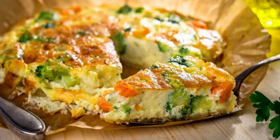 Torta de liquidificador de legumes