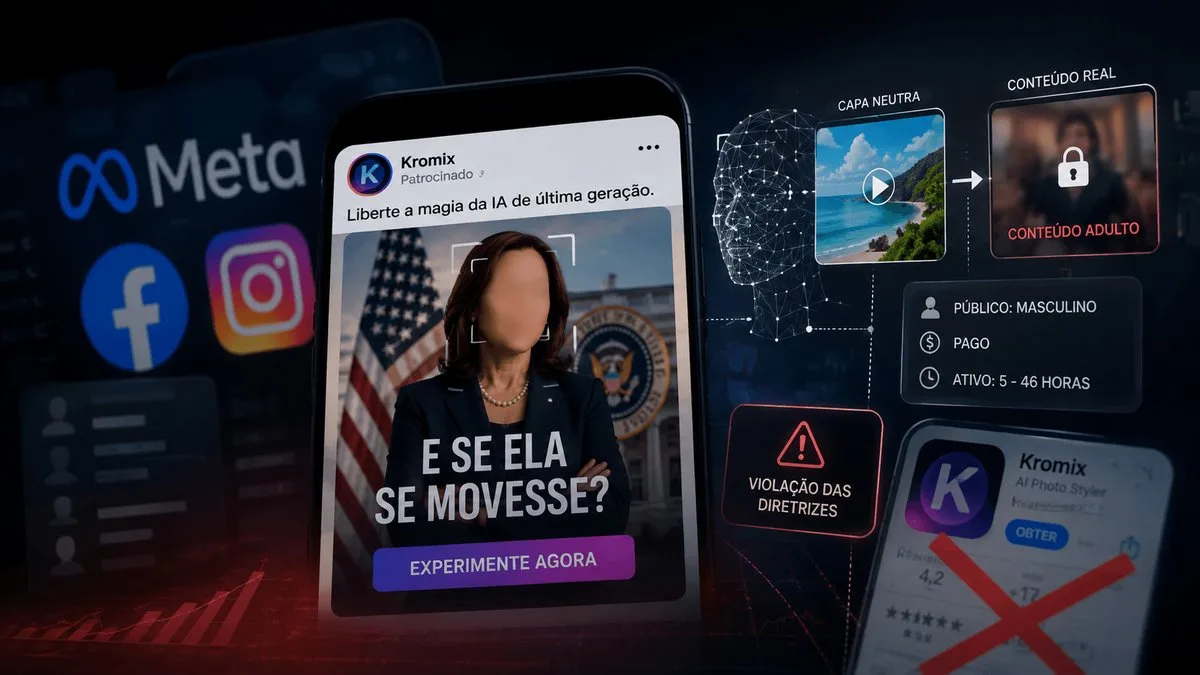 Meta promove anúncios de app que promete criar falsas fotos íntimas de mulheres com IA