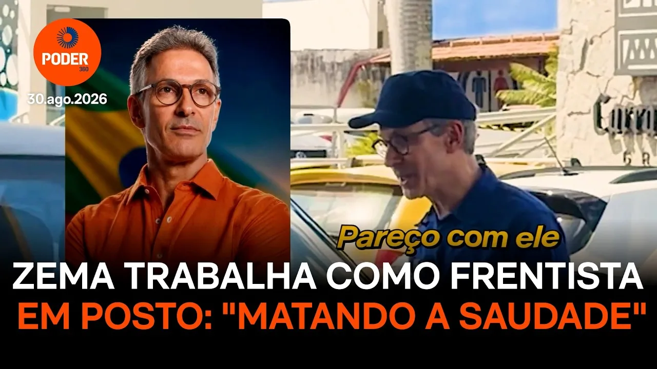 Zema se veste de frentista e diz “relembrar” antiga profissão