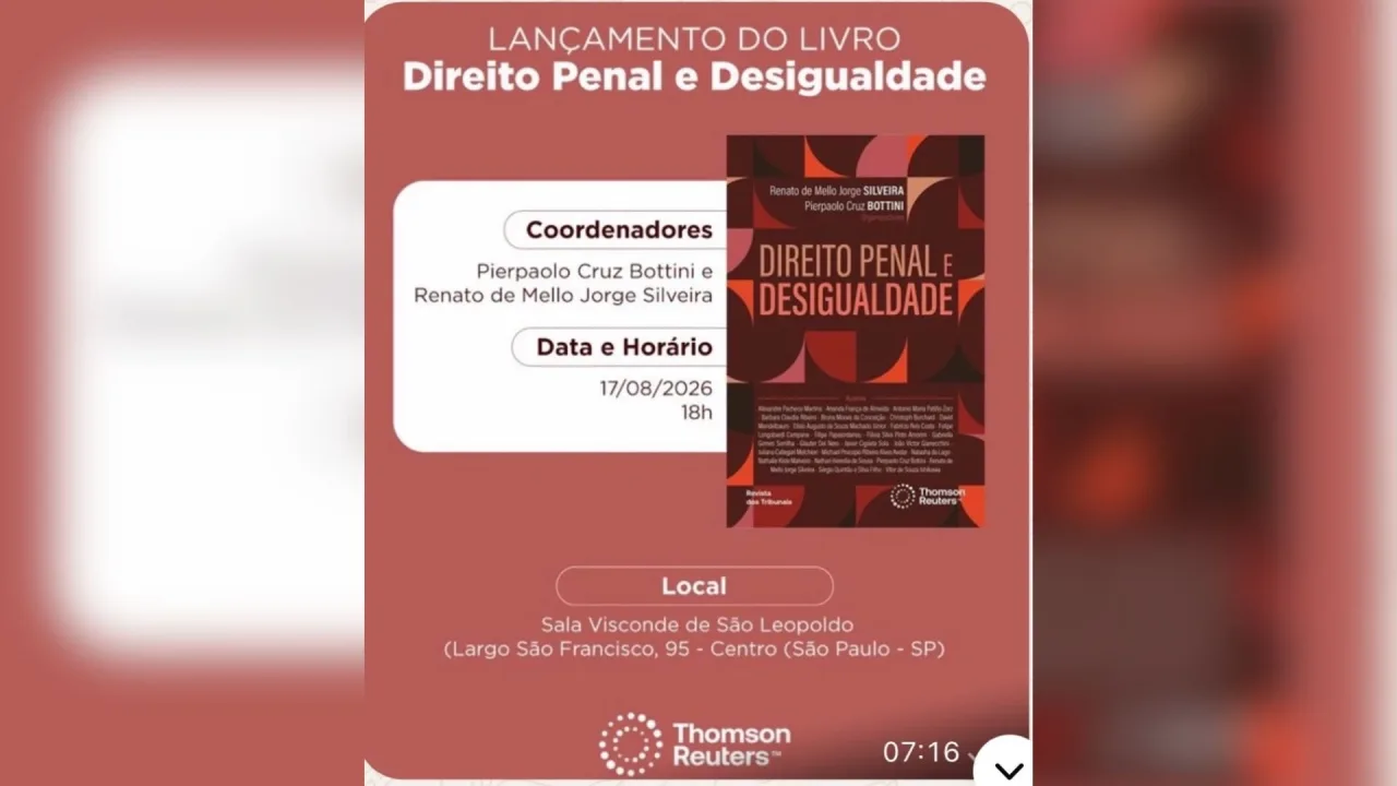 Professores da USP lançam livro sobre desigualdade no direito penal