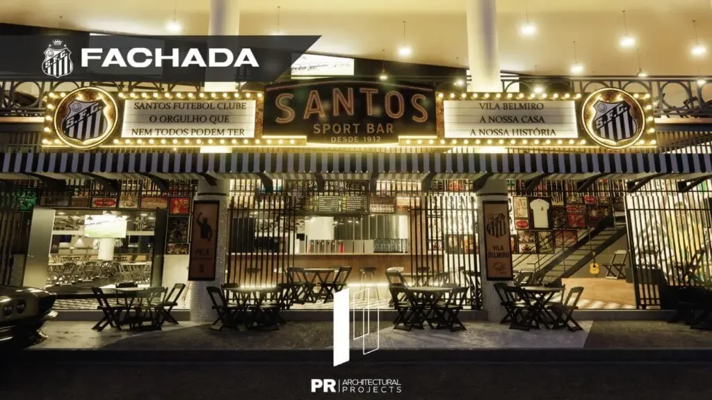 Santos inicia reforma do Salão de Mármore e fará novo bar na Vila Belmiro; veja fotos