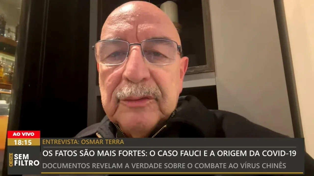 Osmar Terra critica gestão da pandemia: ‘Jogo para vender vacina’