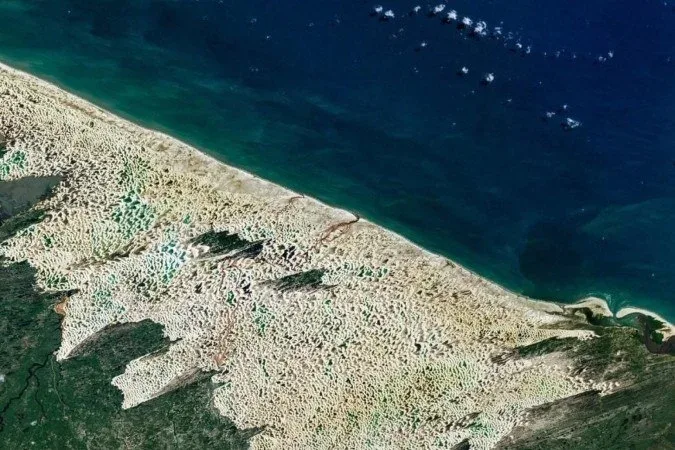 “Deserto feito de água”: Nasa mostra Lençóis Maranhenses visto do espaço