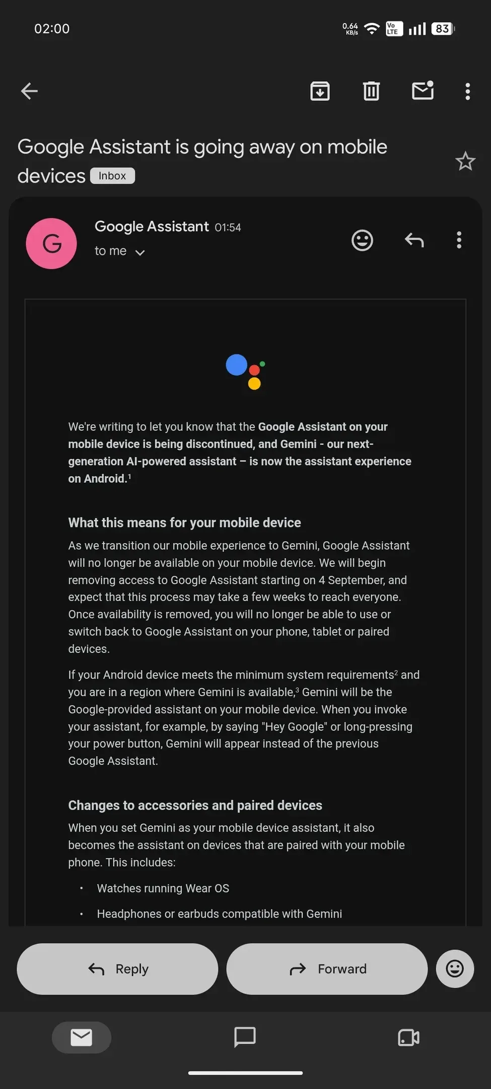 Google Assistente será substituído de vez pelo Gemini em setembro