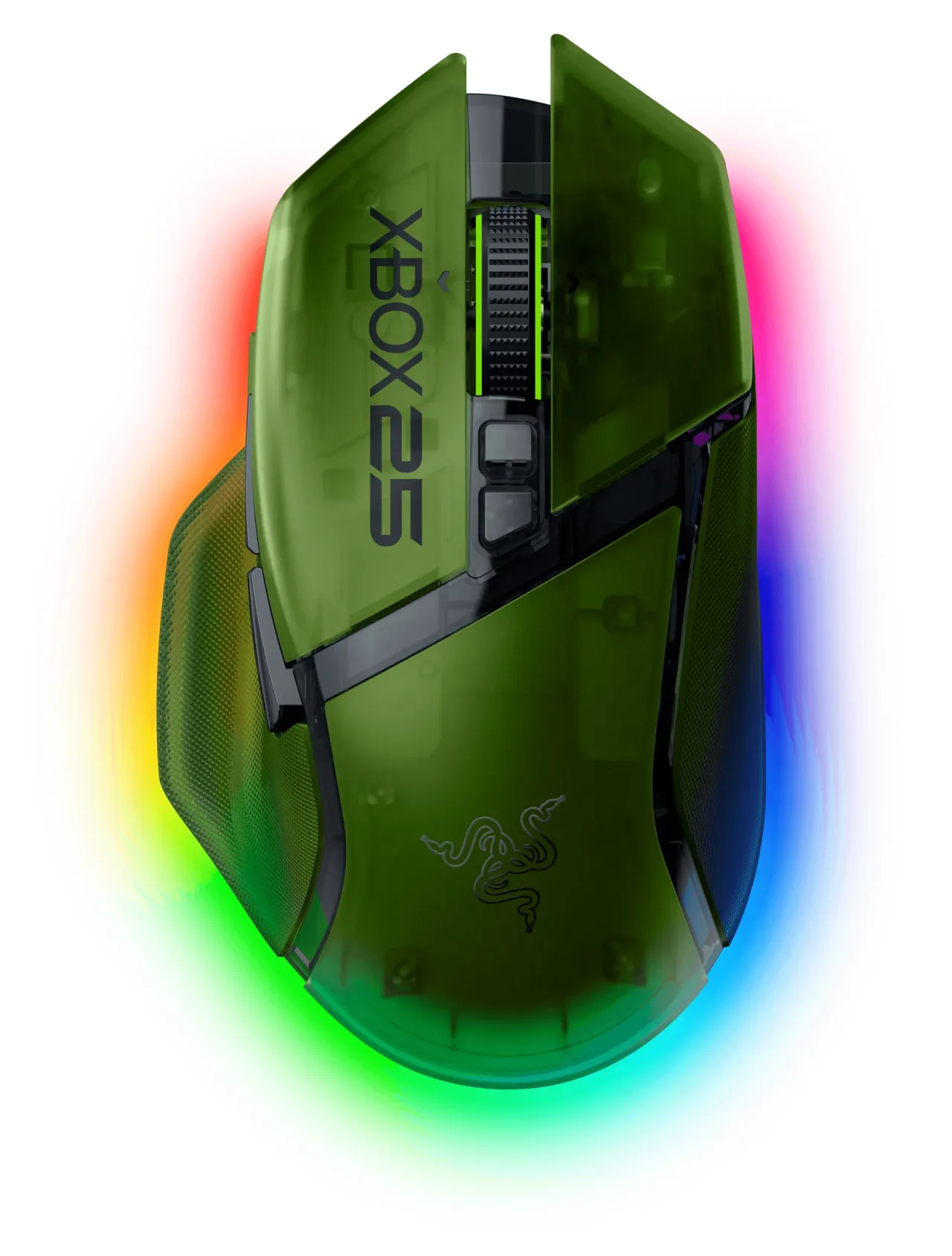 Razer revela mouse, teclado e fone translúcidos de 25 anos do Xbox