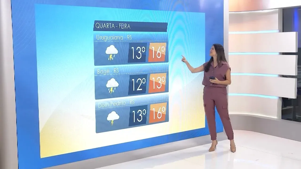 Frente fria provoca chuvas intensas no Sul e calor no Centro-Oeste e Sudeste