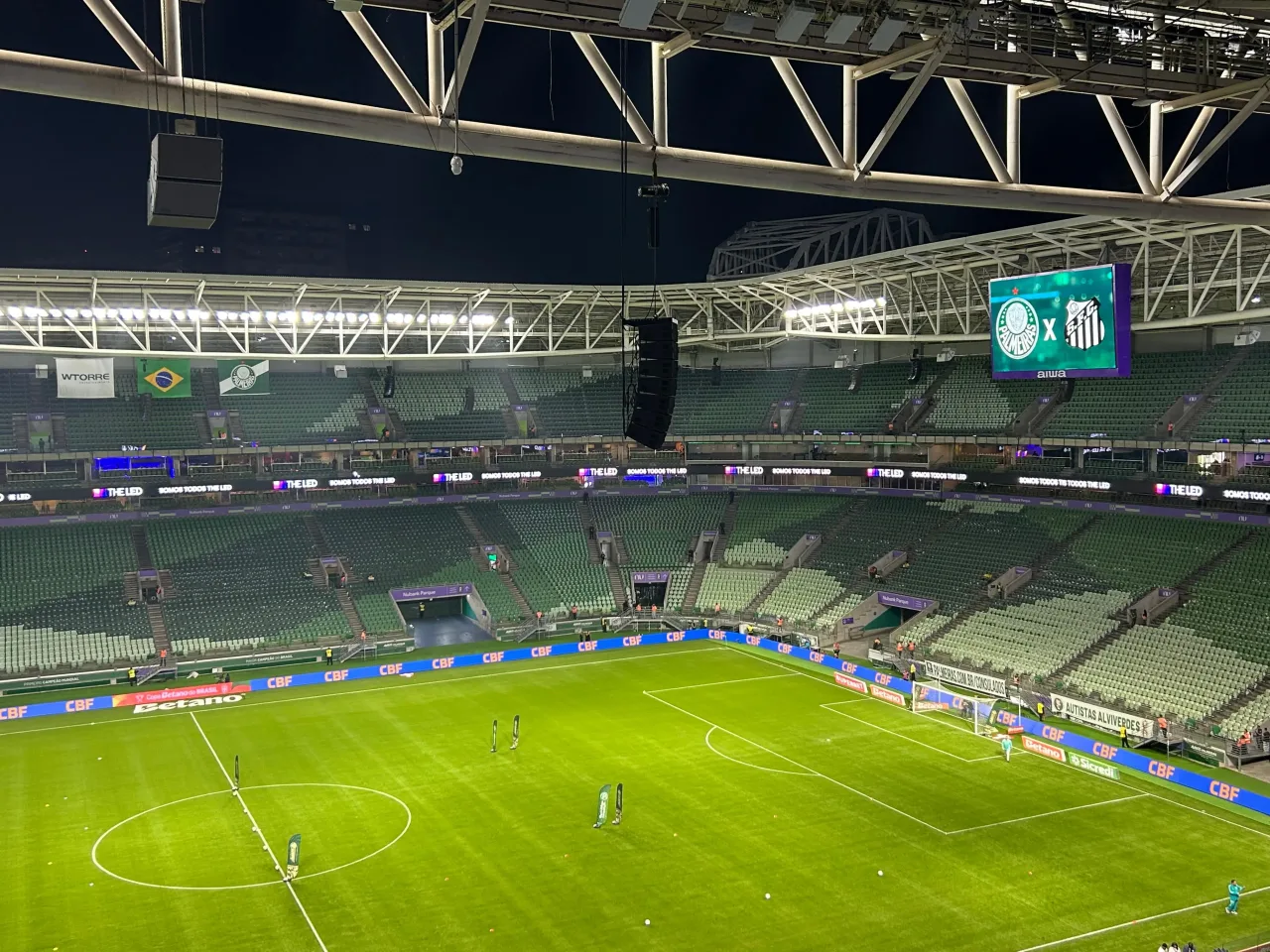 Palmeiras x Santos: siga o tempo real do jogo pelas quartas da Copa do Brasil