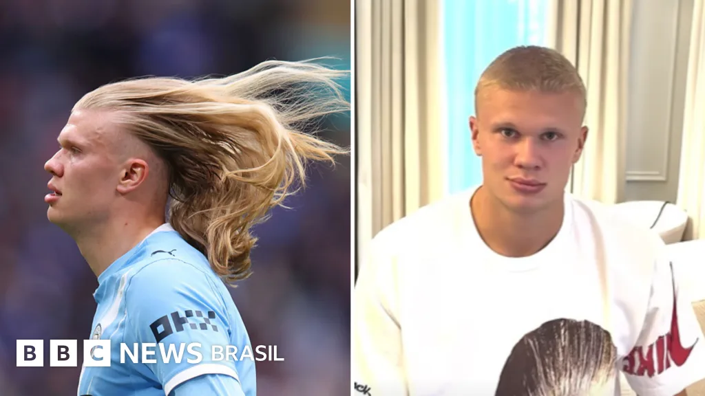 'Nova temporada, novo cabelo': Haaland muda o visual e surge com corte raspado