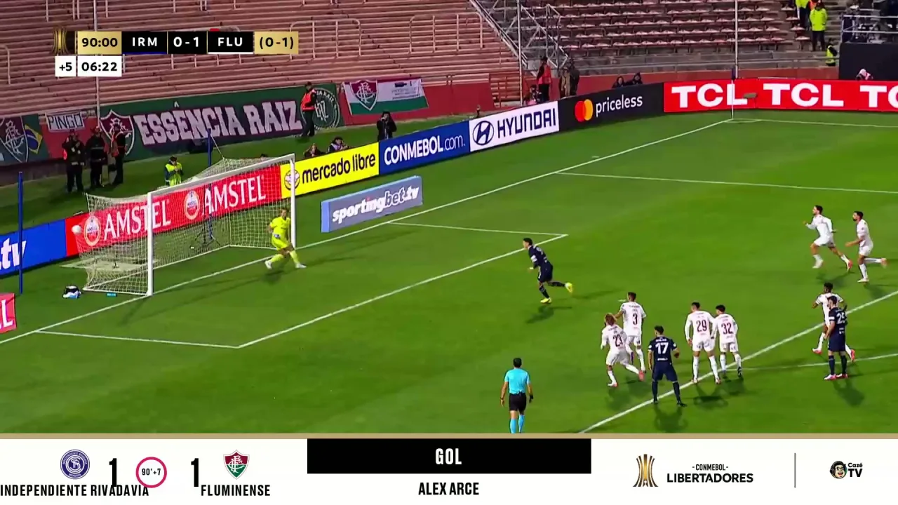 Artilheiro da Libertadores, Alex Arce empata para o Rivadavia nos acréscimos do segundo tempo; confira