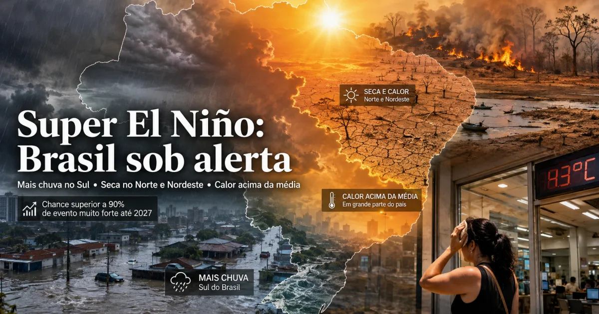 Super El Niño: Brasil pode enfrentar o fenômeno climático mais intenso já registrado na história