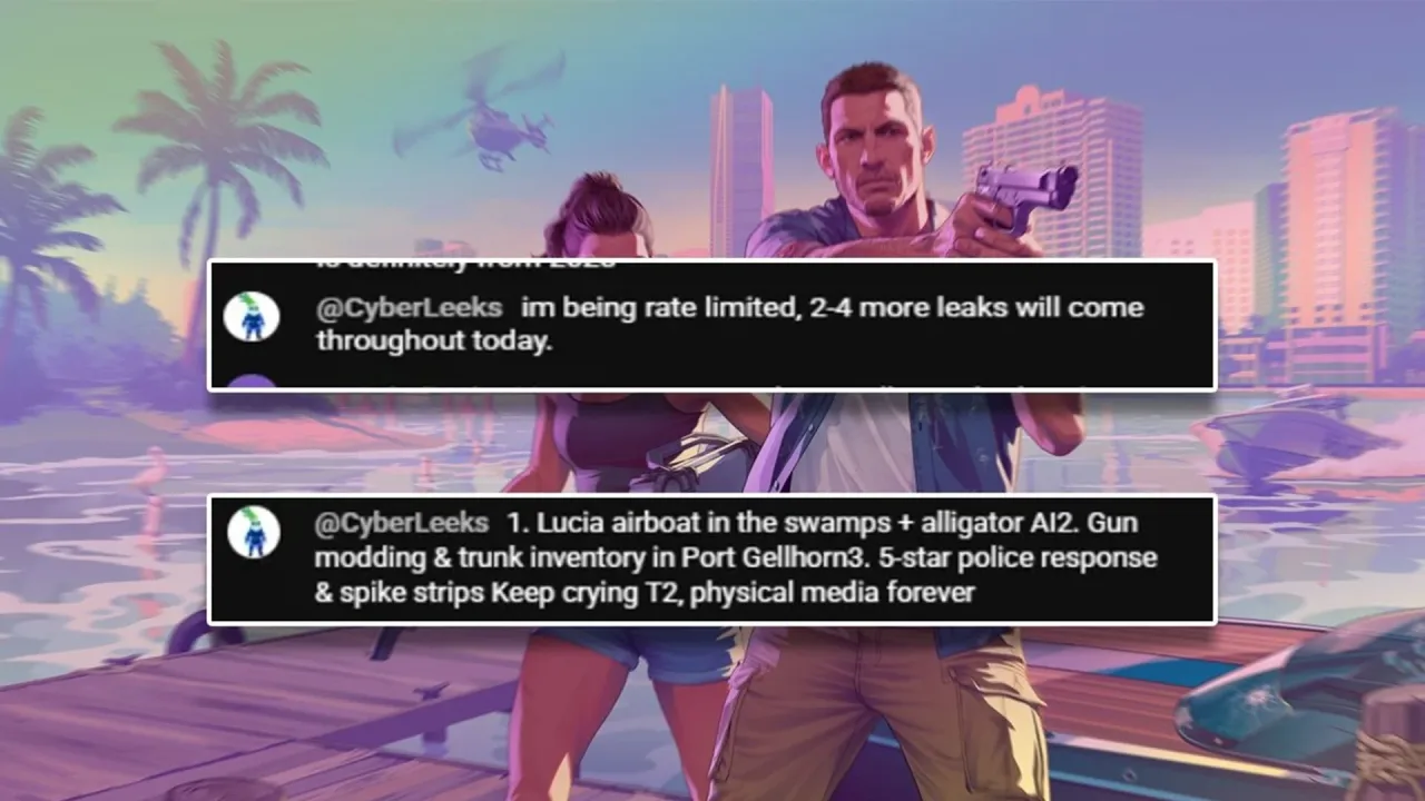 GTA 6 sofre novo vazamento de gameplay e hackers prometem soltar mais informações