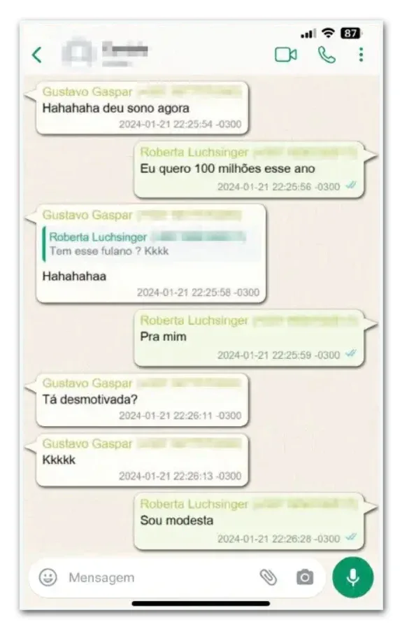 “Quero R$ 100 mi neste ano”, disse amiga de Lulinha em 2024
