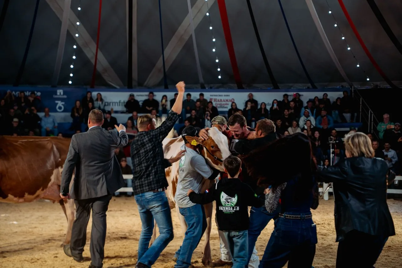 Bicampeã da Holandesa Vermelho e Branca é destaque nos julgamentos do Agroleite 2026
