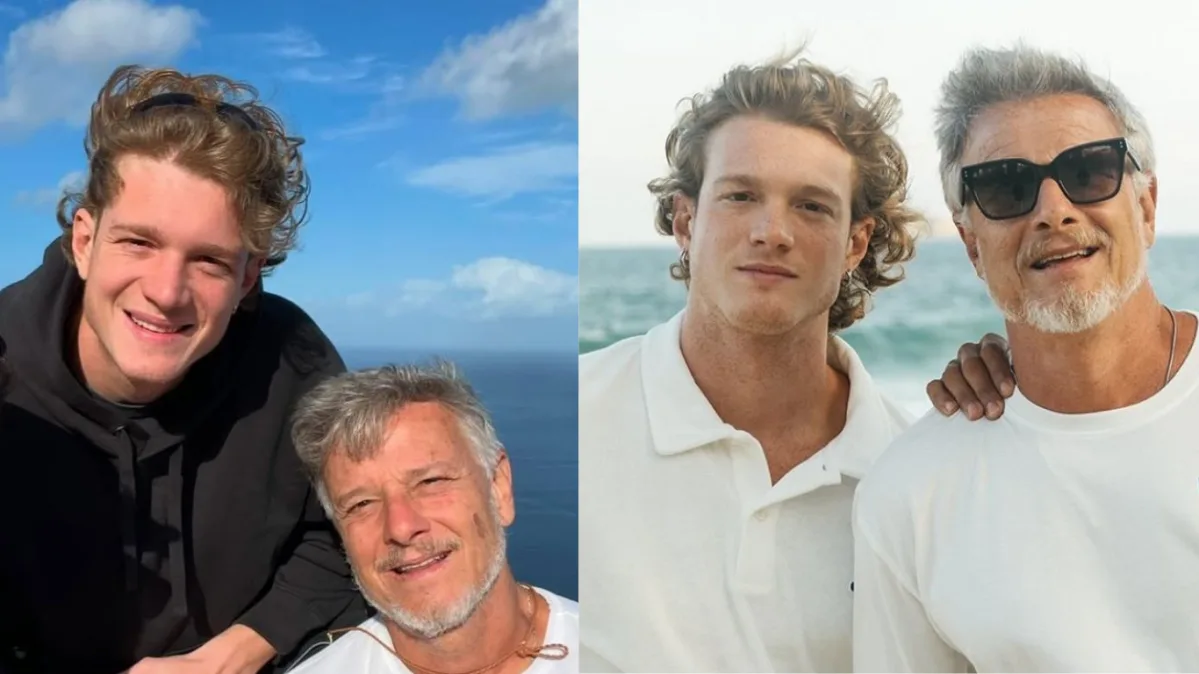 Giulia Costa homenageia Marcos Paulo e Otaviano Costa no Dia dos Pais