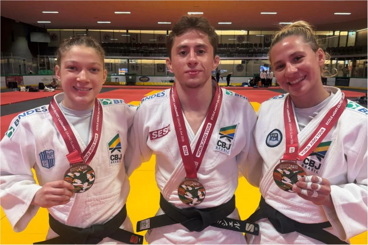 Brasil conquista três bronzes no Grand Slam de Lausanne e soma pontos importantes para Los Angeles 2028