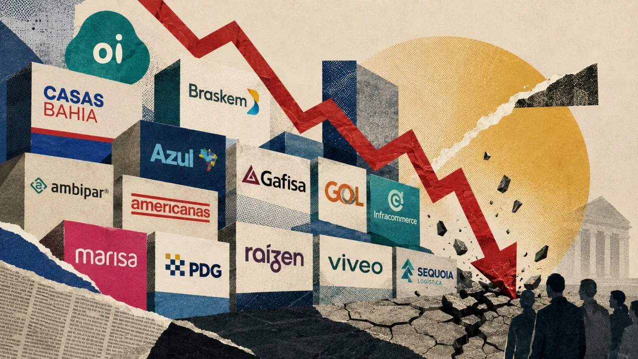 13 empresas brasileiras que derreteram na Bolsa nos últimos três anos