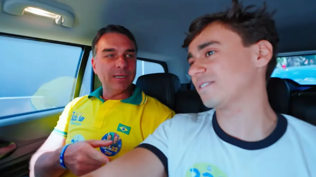 Nikolas faz “ping-pong” com Flávio: “Lula em uma palavra? Passado”