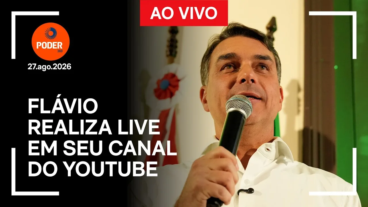 Ao vivo: Flávio realiza live em seu canal do YouTube