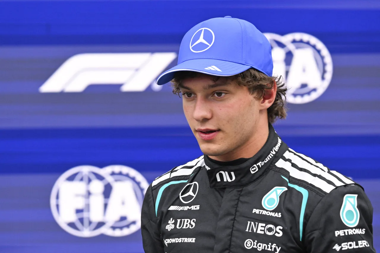 Kimi Antonelli vai largar do meio do grid no GP da Itália em setembro
