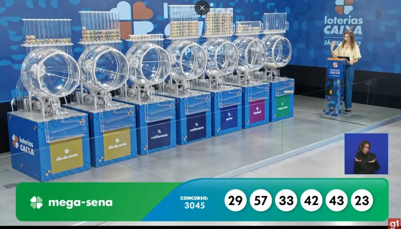 Mega-Sena, concurso 3045: confira os números sorteados