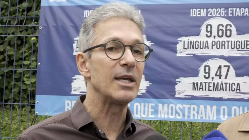 Em SC, Zema defende parceria privada para gestão de escolas públicas e critica influência de sindicatos