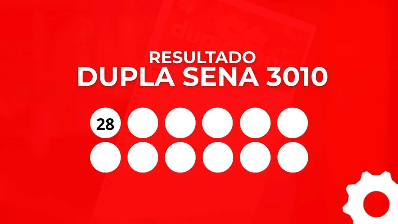 Dupla Sena 3010 sorteia hoje R$ 4,4 milhões; veja o resultado