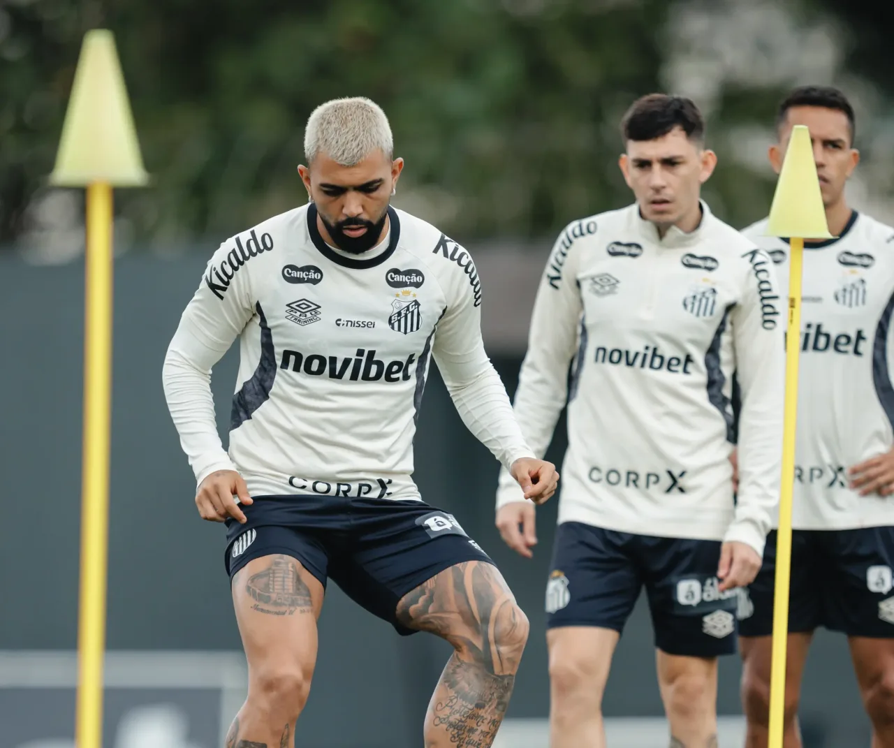 Veja fotos do treino do Santos nesta terça-feira